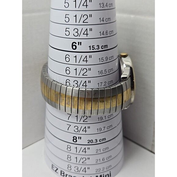 Timex Easy Reader Indiglo Two Tone 38mm Quartz Watch New Battery WR 30M Vintage - Picture 7 of 12